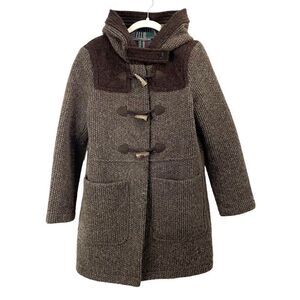 Mason’s wool hooded‎ parka coat Sz 42IT US 6 brown